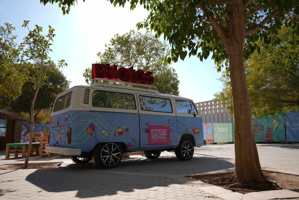 Food truck at festival.