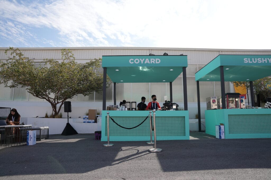 Coyard and Slushy stands
