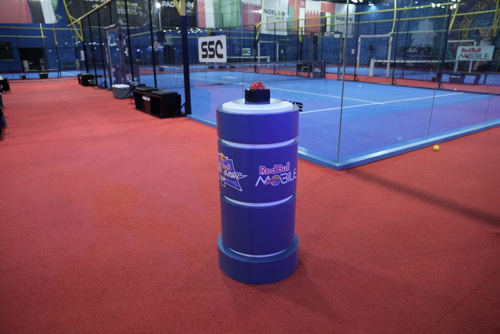 Red Bull Mobile padel court.