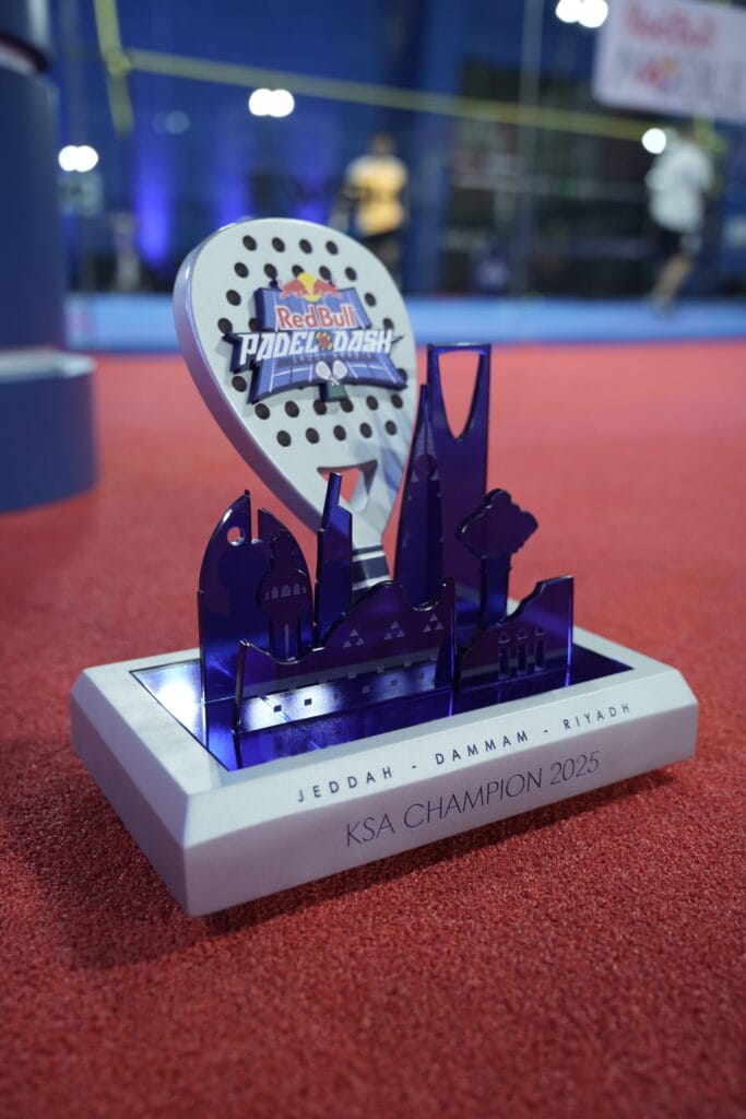 KSA Padel Dash 2025 trophy.