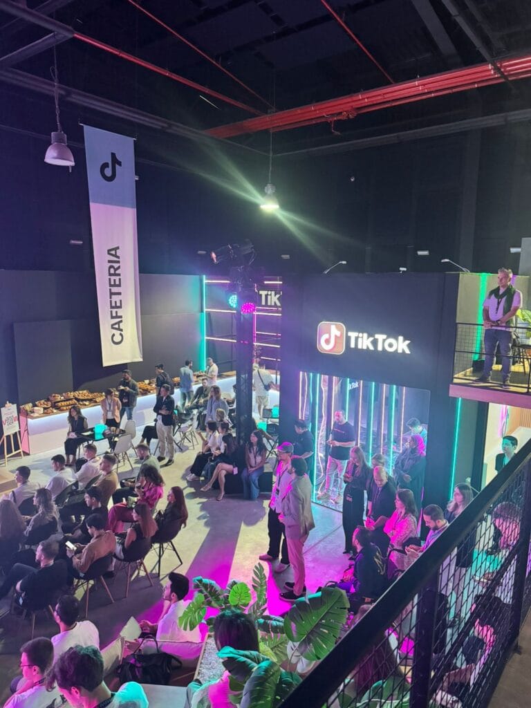 TikTok event; crowded venue.