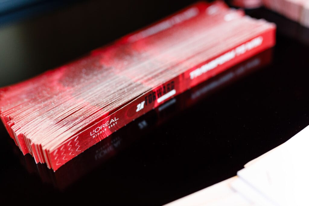 L'Oréal Middle East samples.