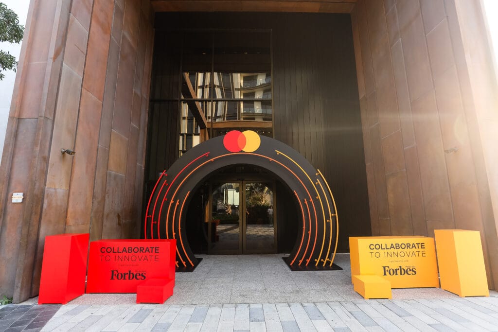 Forbes event entrance.